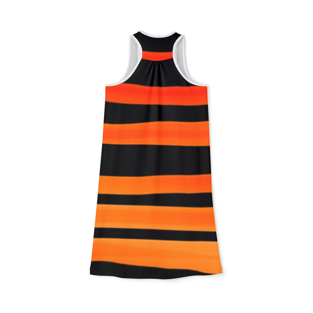 Vibrant Striped Women's Racerback Dress - Perfect for Summer and Festivals
