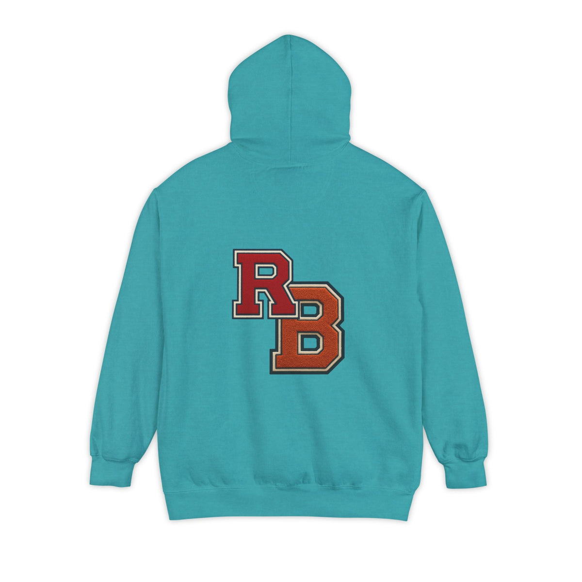 Letterman RB Hoodie — Garment-Dyed Athletic Pullover Printify