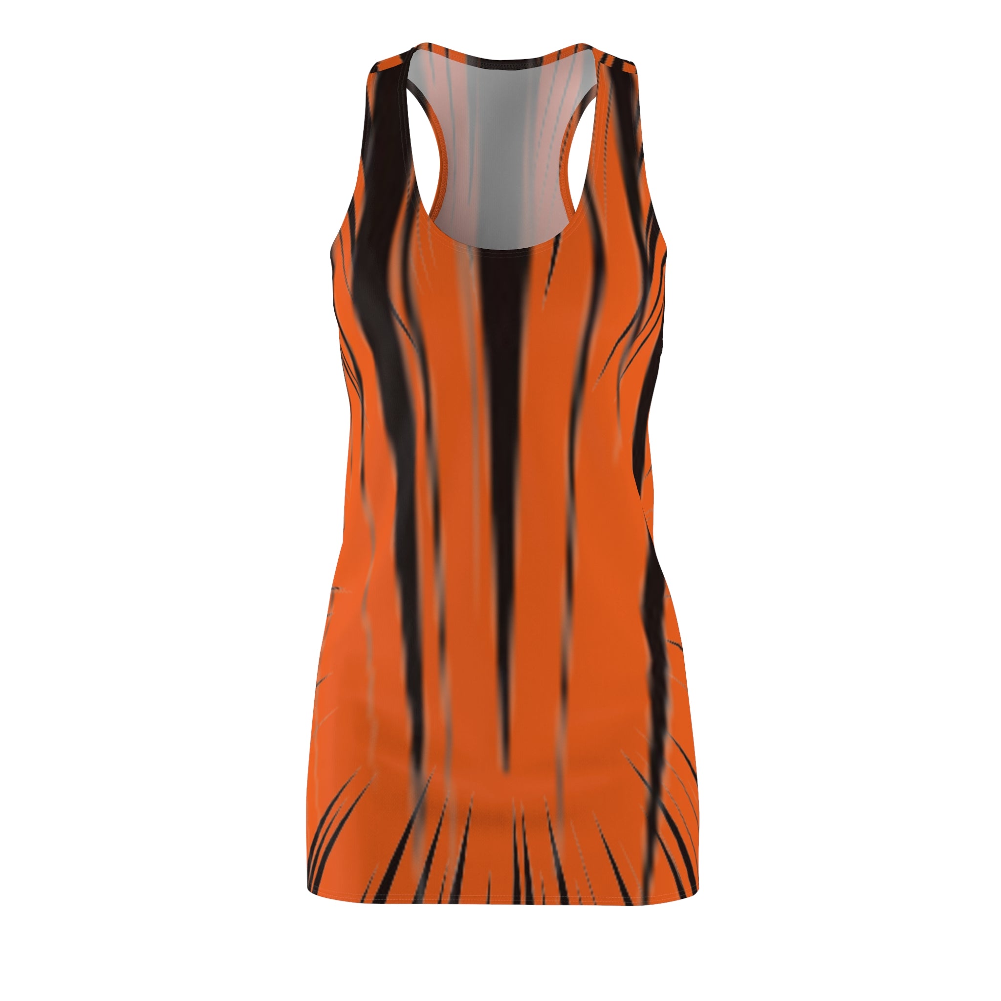 Bold Tiger Stripe Racerback Dress for Women - Summer Fashion
