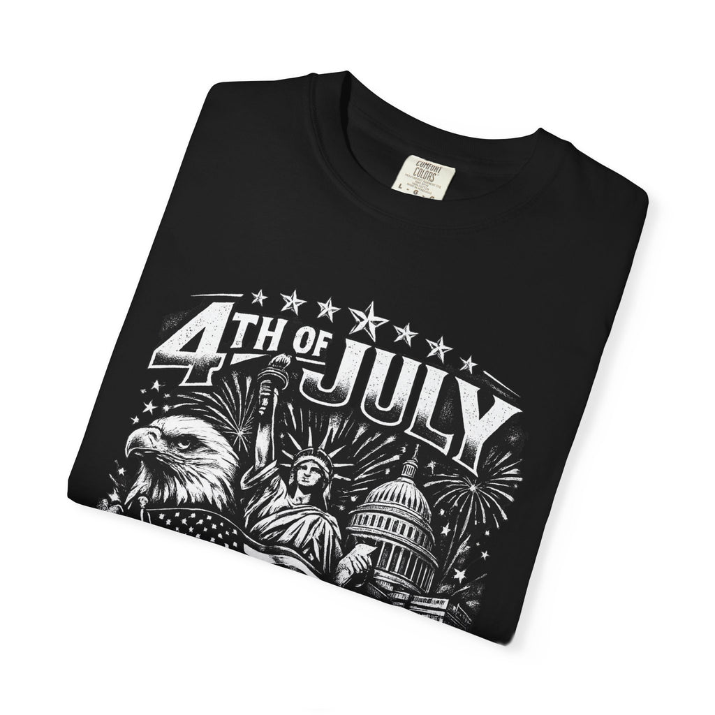 4th of July Patriotic T-Shirt — Land of the Free Graphic Tee