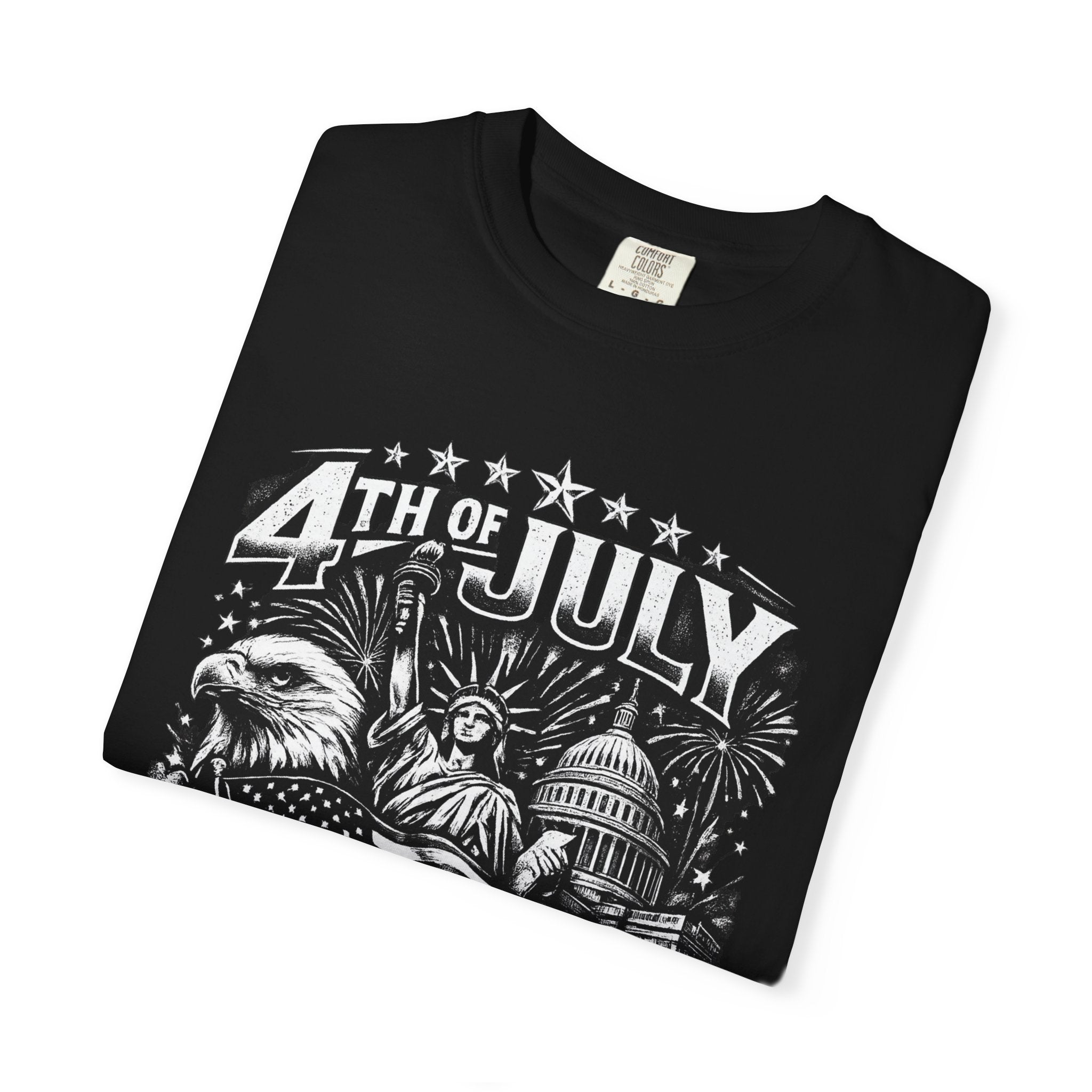 4th of July Patriotic T-Shirt — Land of the Free Graphic Tee