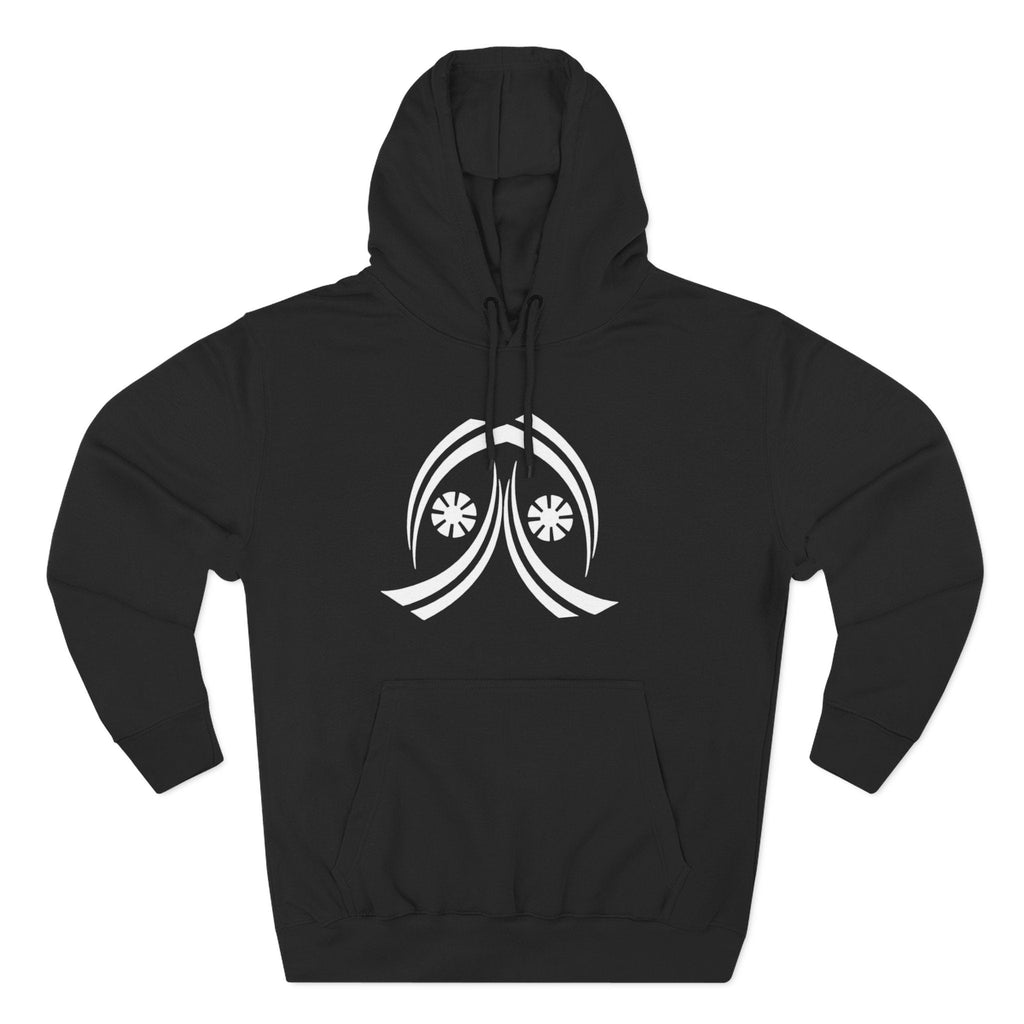 Cozy Three-Panel Fleece Hoodie, Perfect for Fall, Streetwear, Casual Outfits, Gift for Him/Her, Unique Layering Piece Printify