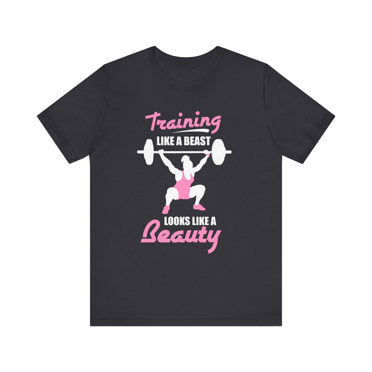 S’entraîner comme une bête ressemble à un tee-shirt unisexe de beauté 