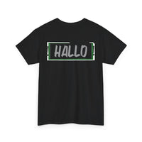 Funny "HALLO" Unisex Heavy Cotton Tee for Casual Wear