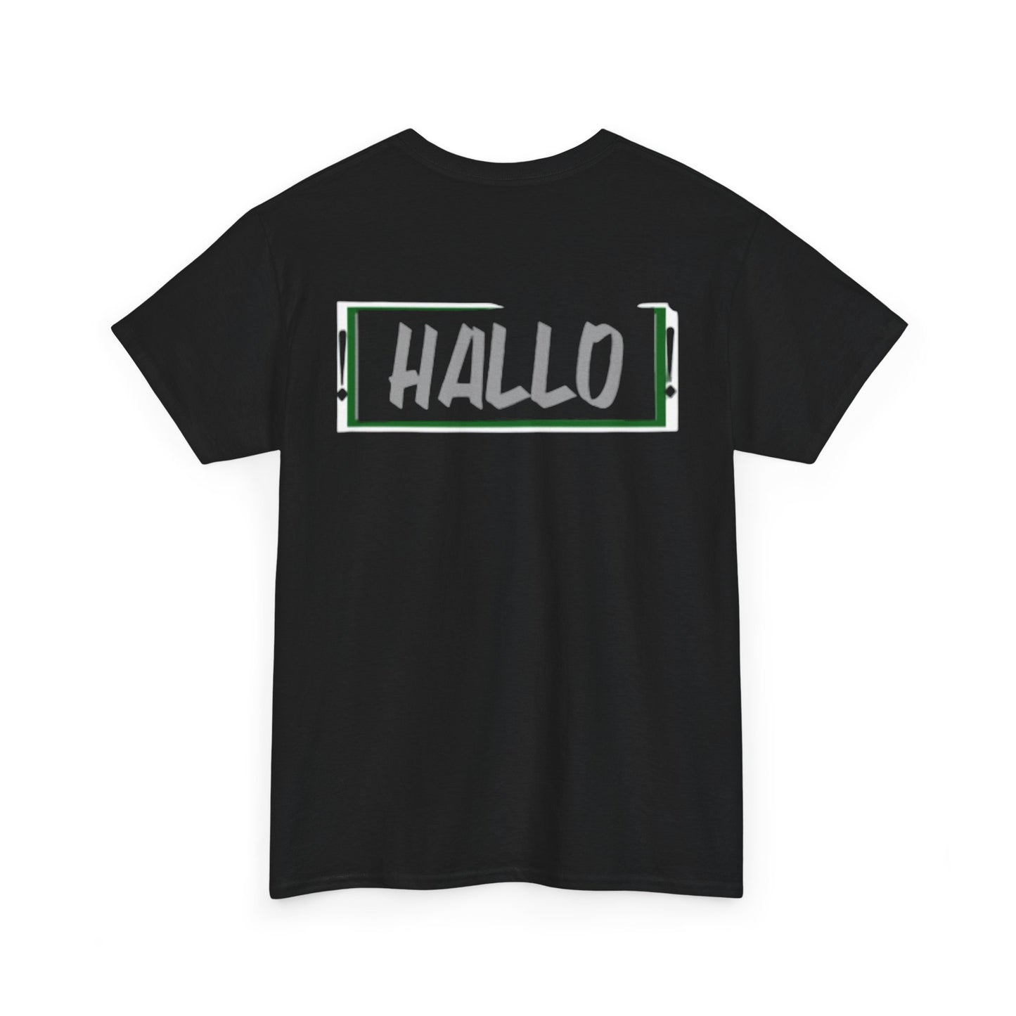 Funny "HALLO" Unisex Heavy Cotton Tee for Casual Wear