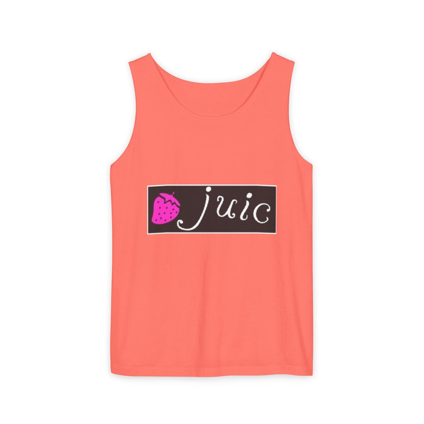 Juice-Themed Unisex Tank Top, Perfect for Summer Outings, Pool Parties, and Fruit Lovers