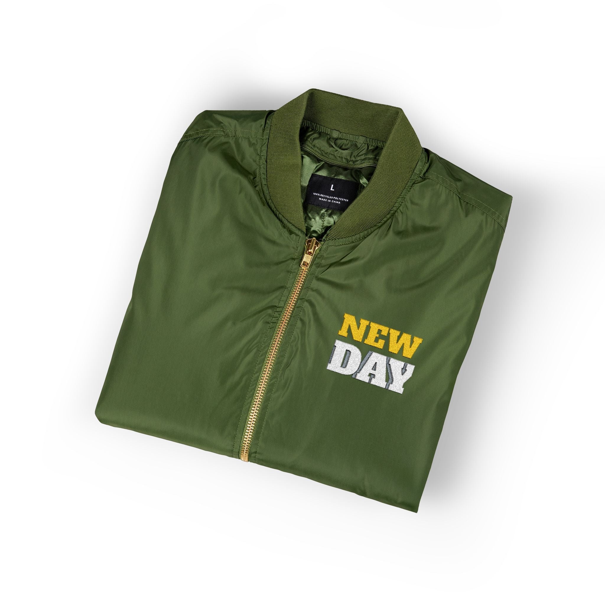 Embroidered Bomber Jacket - New Day Design Printify