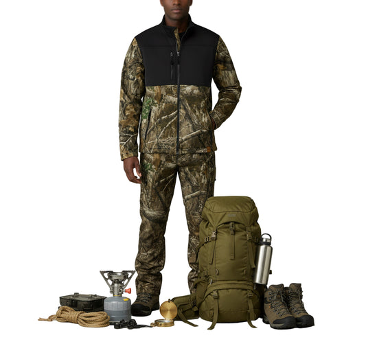 Colorblock Soft Shell Jacket – Stylish Outdoor Wear for All Seasons, Ideal for Hunting, Camping, and Casual Outings, Outdoor [...] Printify