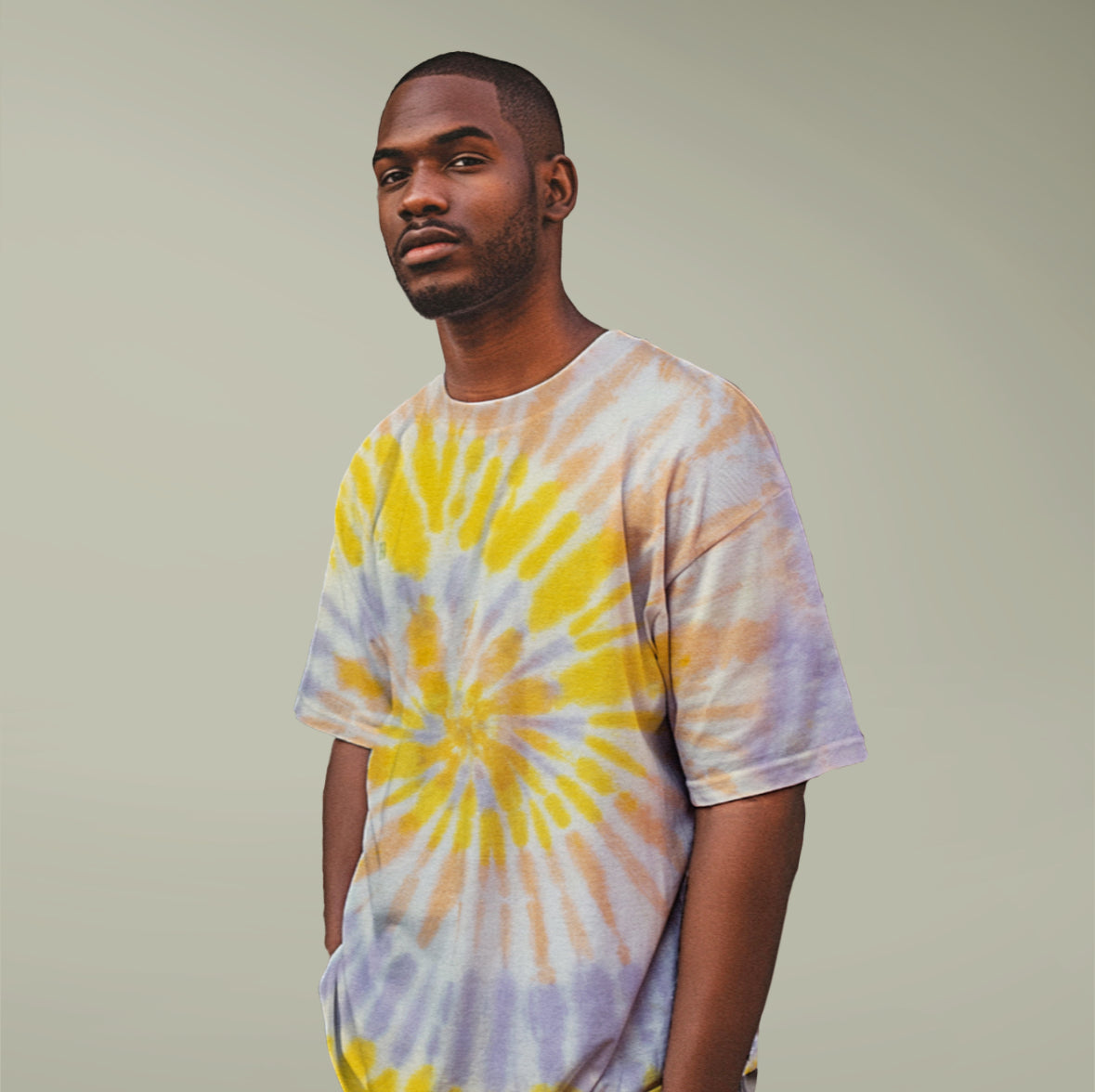 Navy Tie Dye Tee  Unisex Cotton Shirt Printify