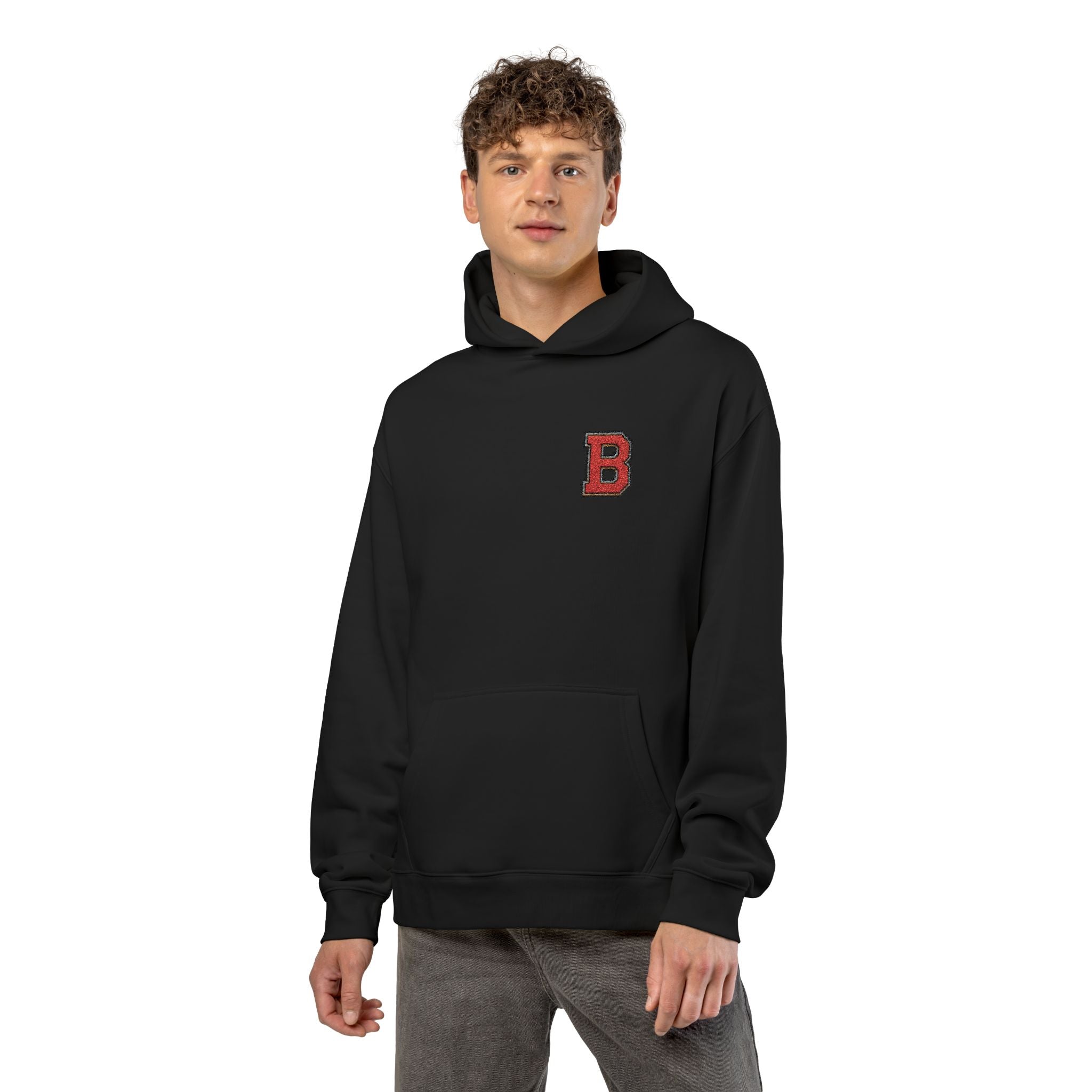B Relaxed Hoodie — Cozy Casual Pullover