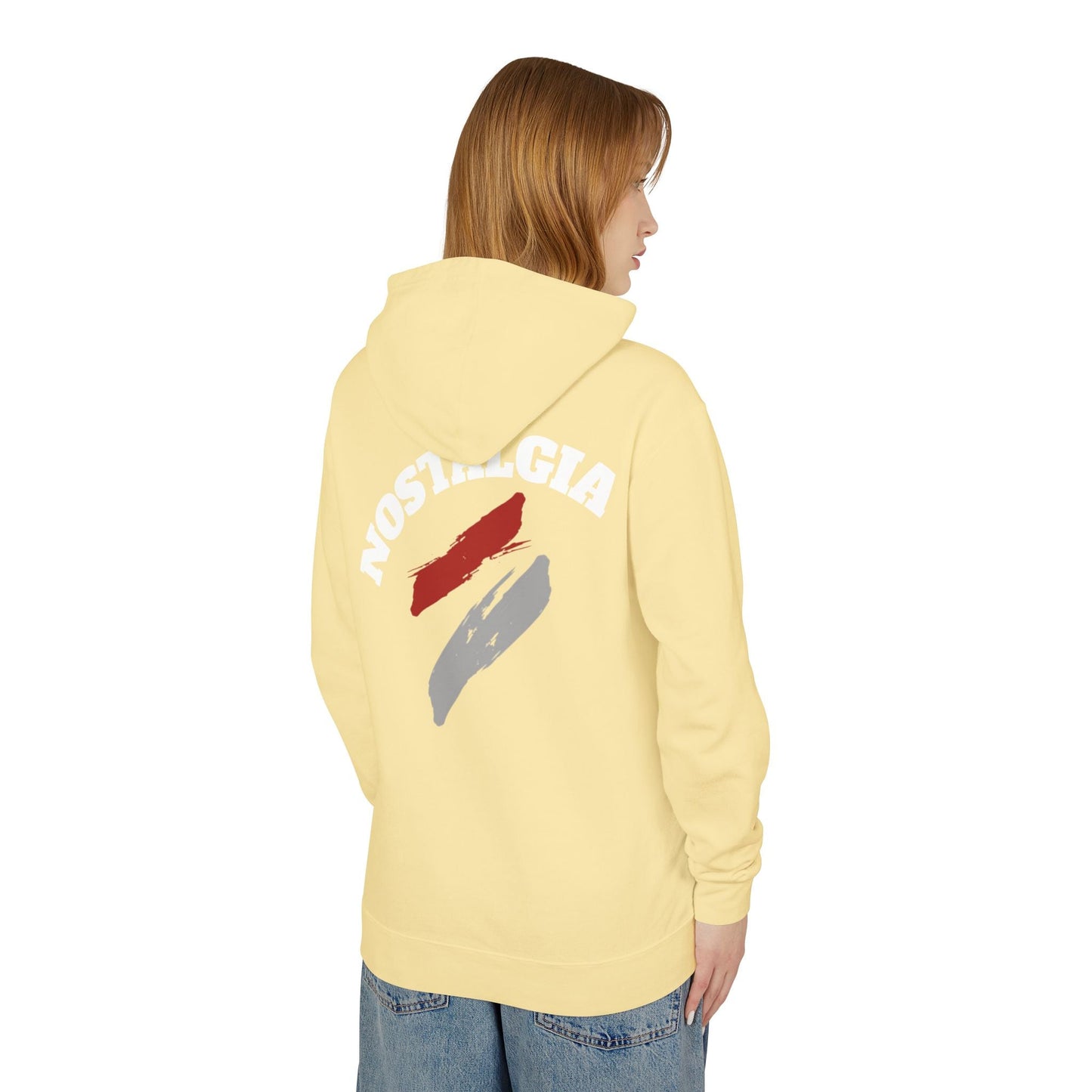 Nostalgia Hoodie: Unisex Lightweight Sweatshirt for Cool Days, Casual Wear, Gift for Friends, Retro Aesthetic, Perfect for Spring Printify