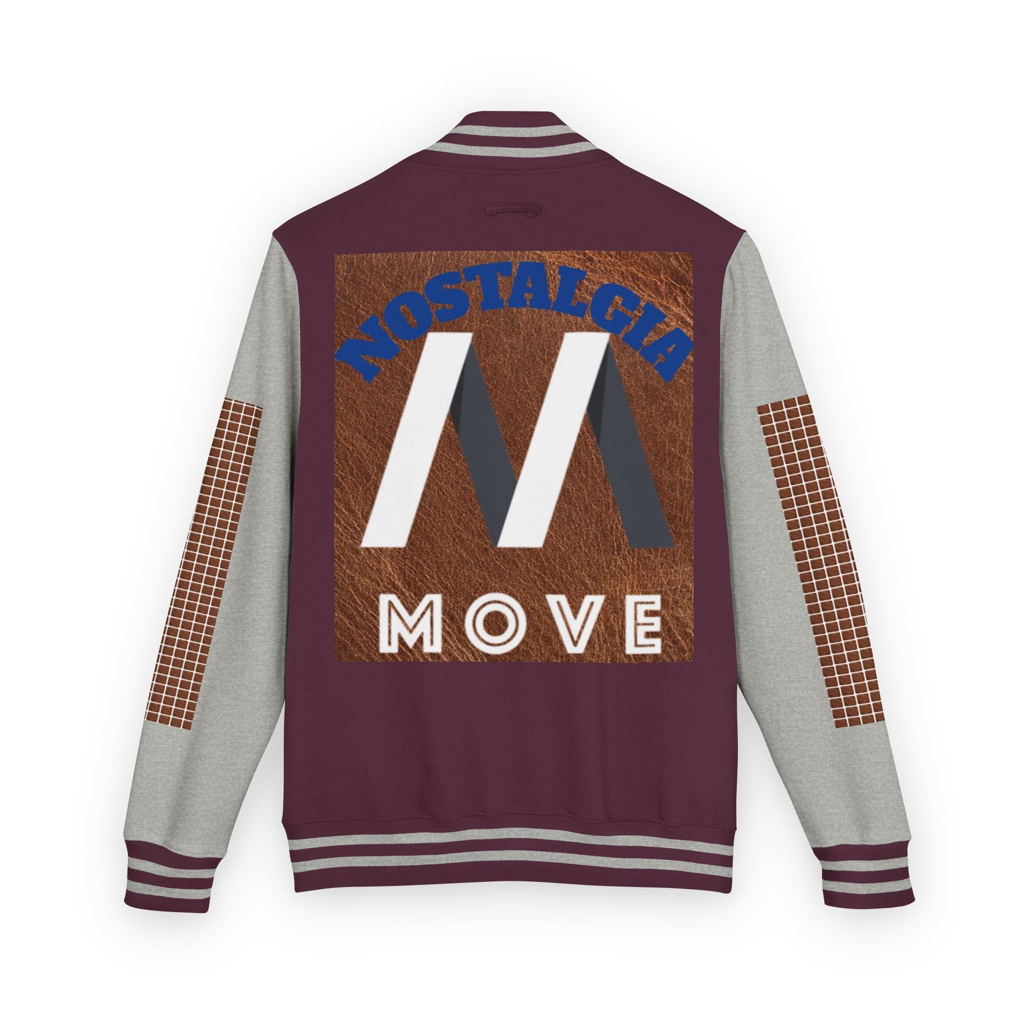 Vintage-Inspired Heavyweight Letterman Jacket, Unisex Varsity Jacket, Retro College Apparel, Perfect for Game Day, Nostalgia Move Style Printify