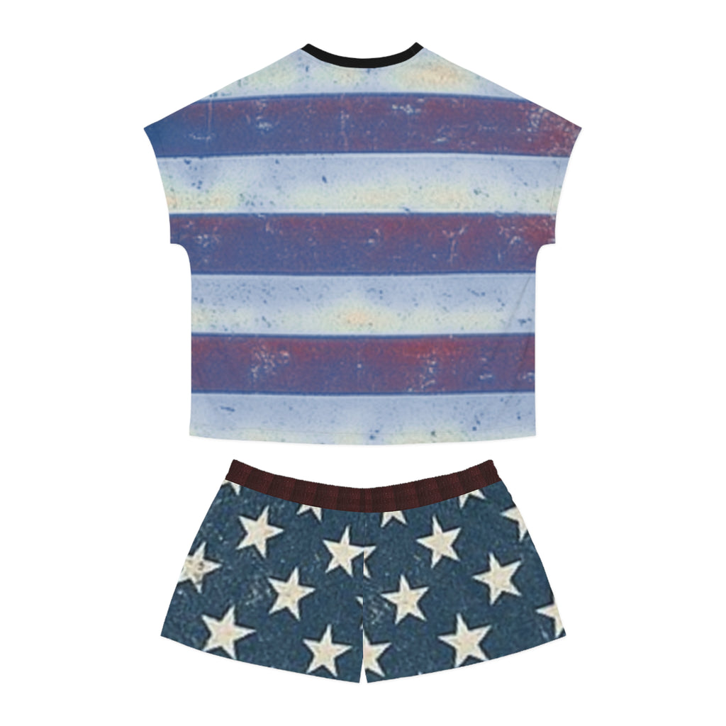 Patriotic Women's Pajama Set, USA Stars and Stripes Sleepwear, Red White Blue Loungewear, Perfect for Independence Day and Comfortable [...]