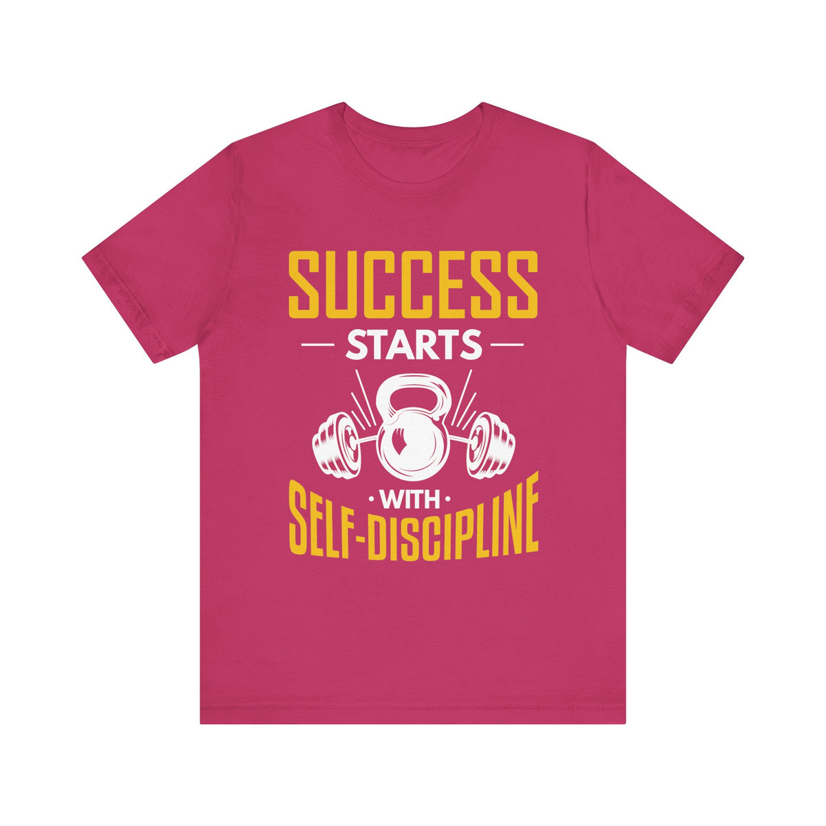 Le succès commence par le tee-shirt unisexe d’autodiscipline 