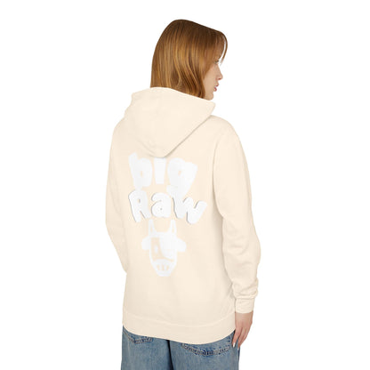 Big Raw Unisex Lightweight Hooded Sweatshirt - Cozy Casual Wear, Perfect for Everyday Use, Gift for Friends, Trendy Hoodie Printify