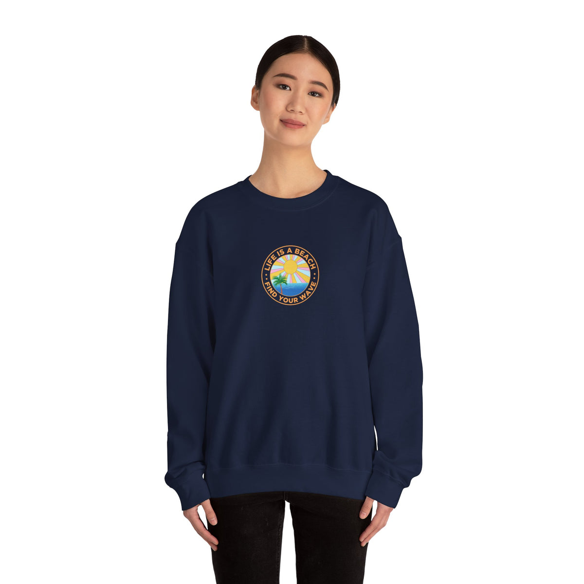 La vie est un sweat-shirt unisexe de plage 