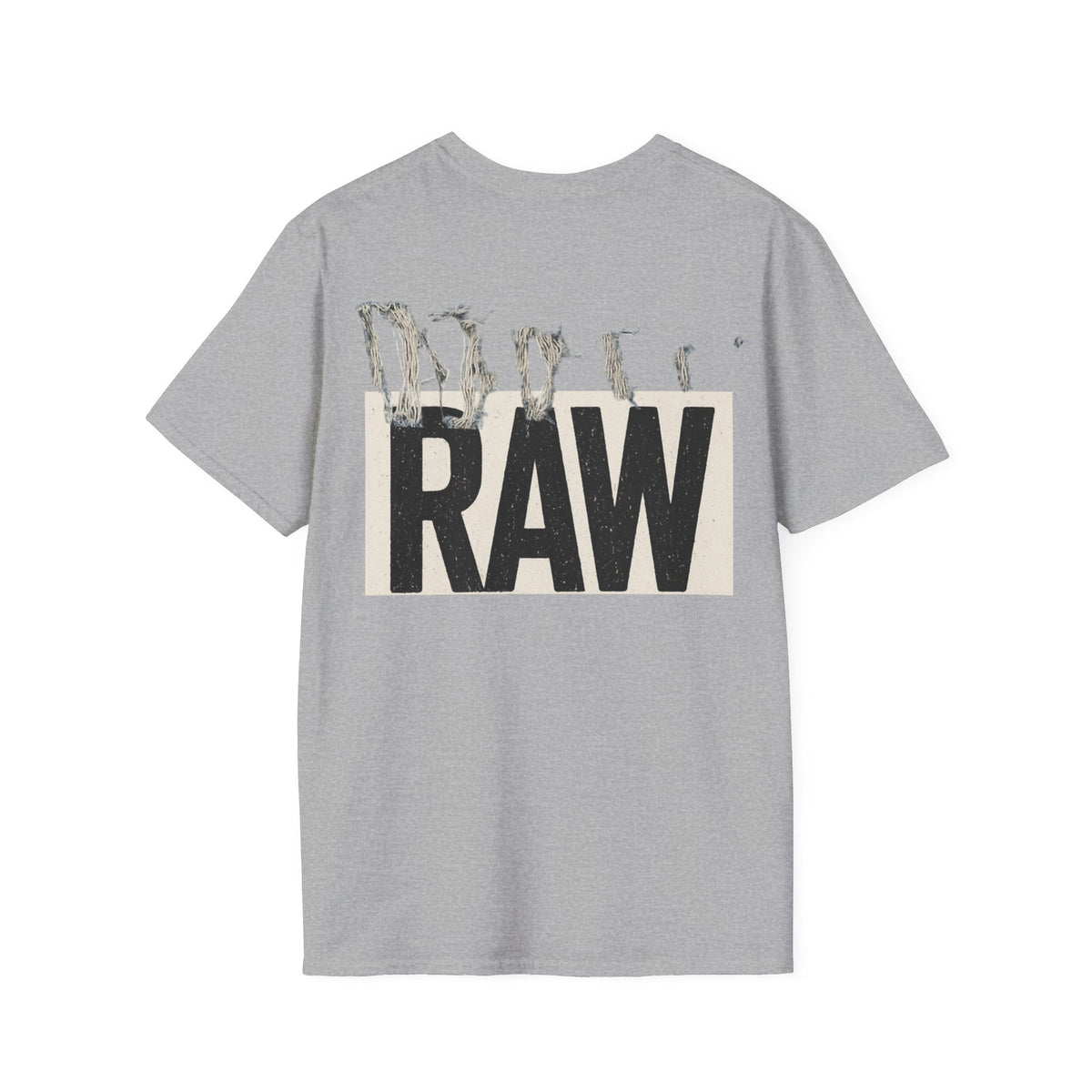 RAW Unisex Softstyle T-Shirt - Casual Graphic Tee for Everyday Wear, Perfect for Gift Giving, Streetwear, Summer Outfits Printify
