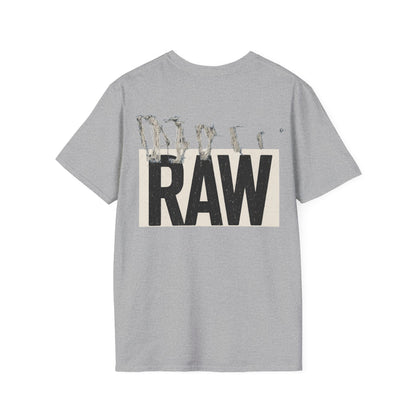 RAW Unisex Softstyle T-Shirt - Casual Graphic Tee for Everyday Wear, Perfect for Gift Giving, Streetwear, Summer Outfits Printify