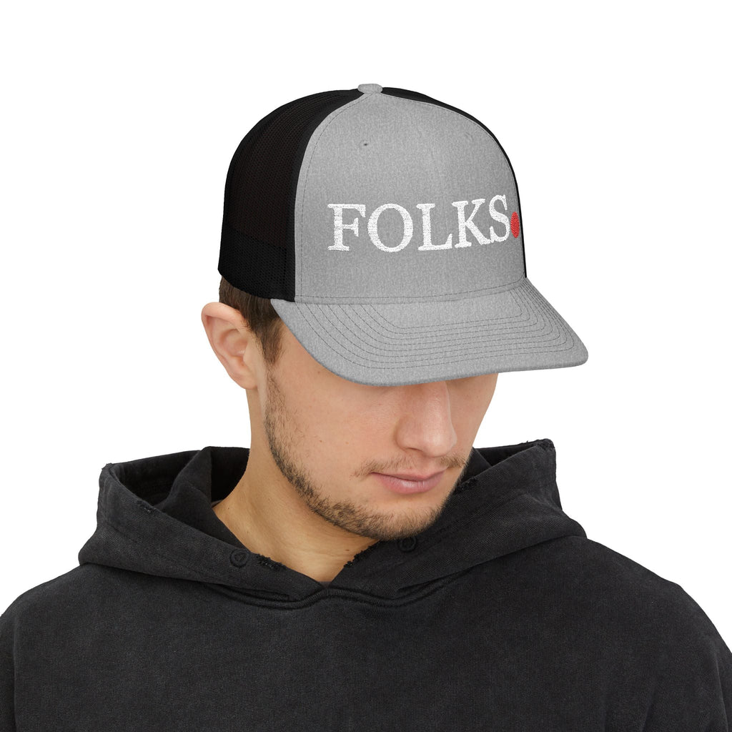 FOLKS Snapback Trucker Cap, Hat, For All Occasions Printify