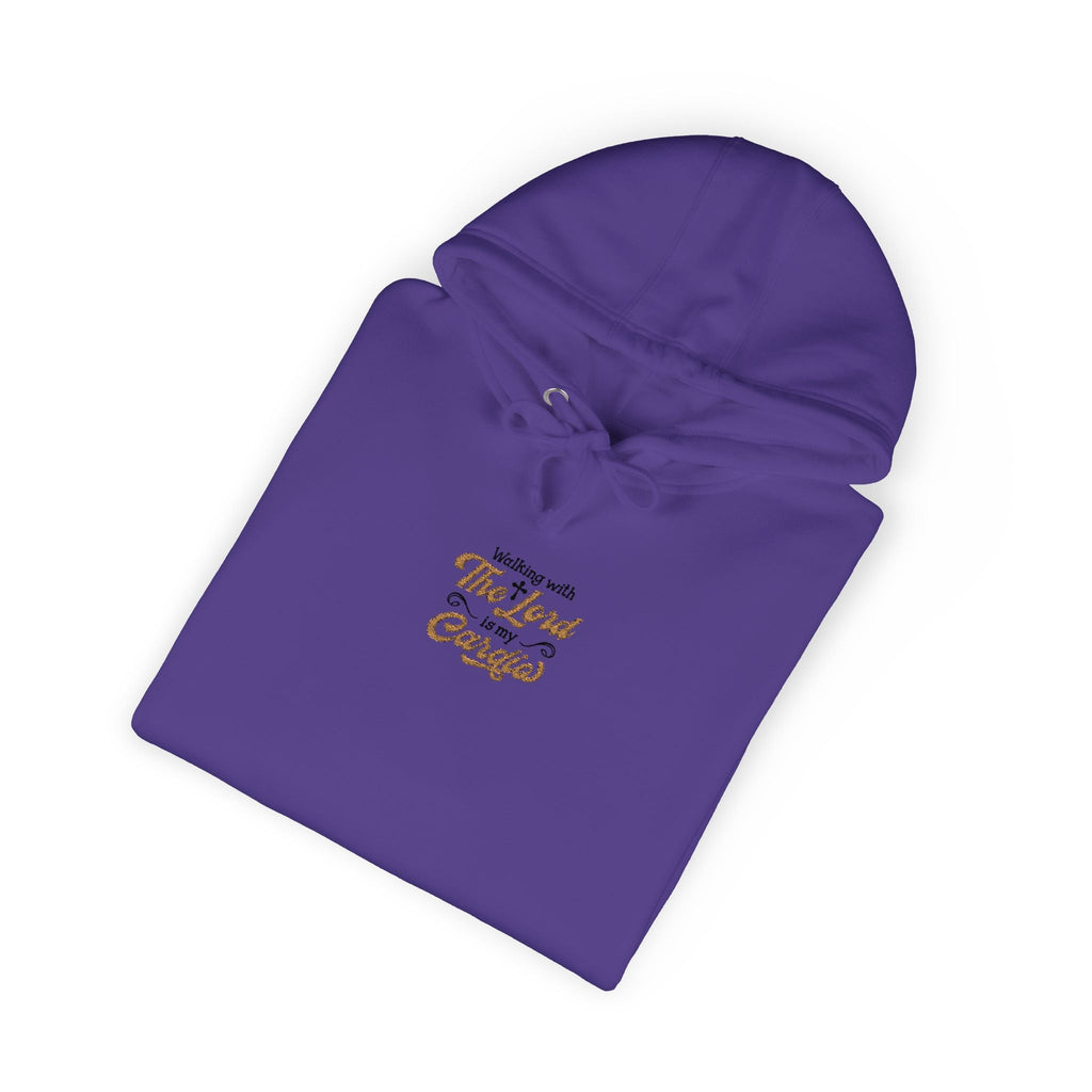 Religious Fleece Hoodie - Walking with the Lord Printify