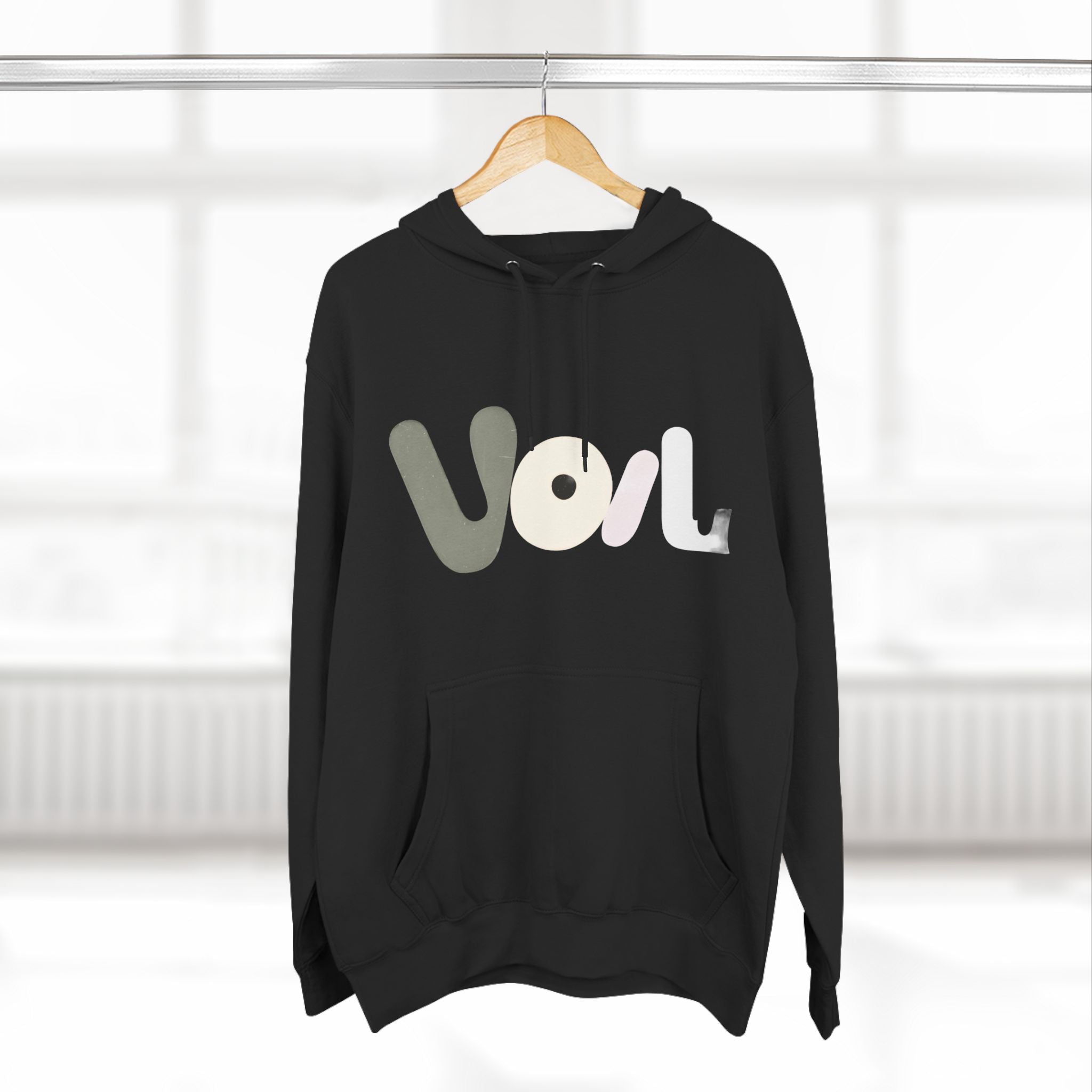Voila Three-Panel  Hoodie