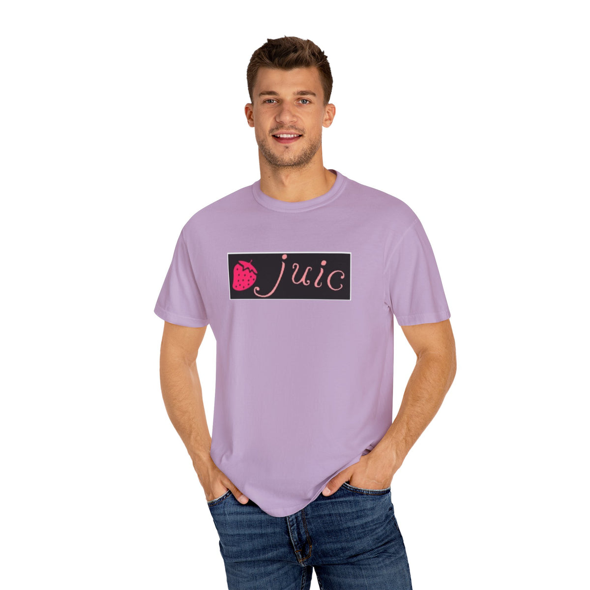 Strawberry JUIC Unisex T-Shirt, Cute Graphic Tee, Summer Apparel, Gift for Fruit Lovers, Trendy Fashion, Casual Wear
