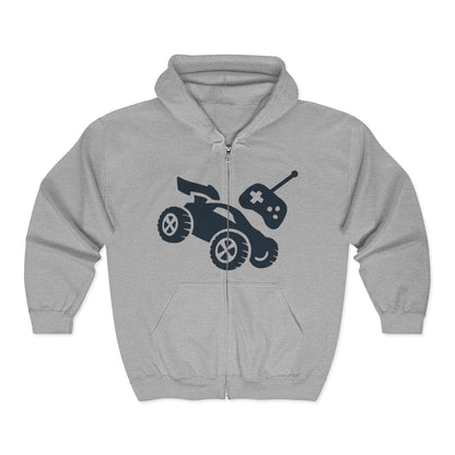 Stylish Unisex Zip-Up Hoodie with RC'NSONS Design, Perfect for Casual Days, Gift for Friends and Family, Birthday Present, Cozy [...] Printify