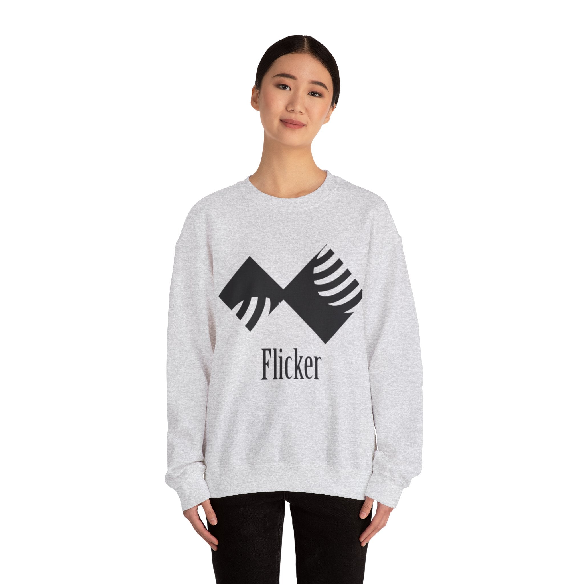 Flicker Unisex Heavy Blend Crewneck Sweatshirt - Cozy and Stylish