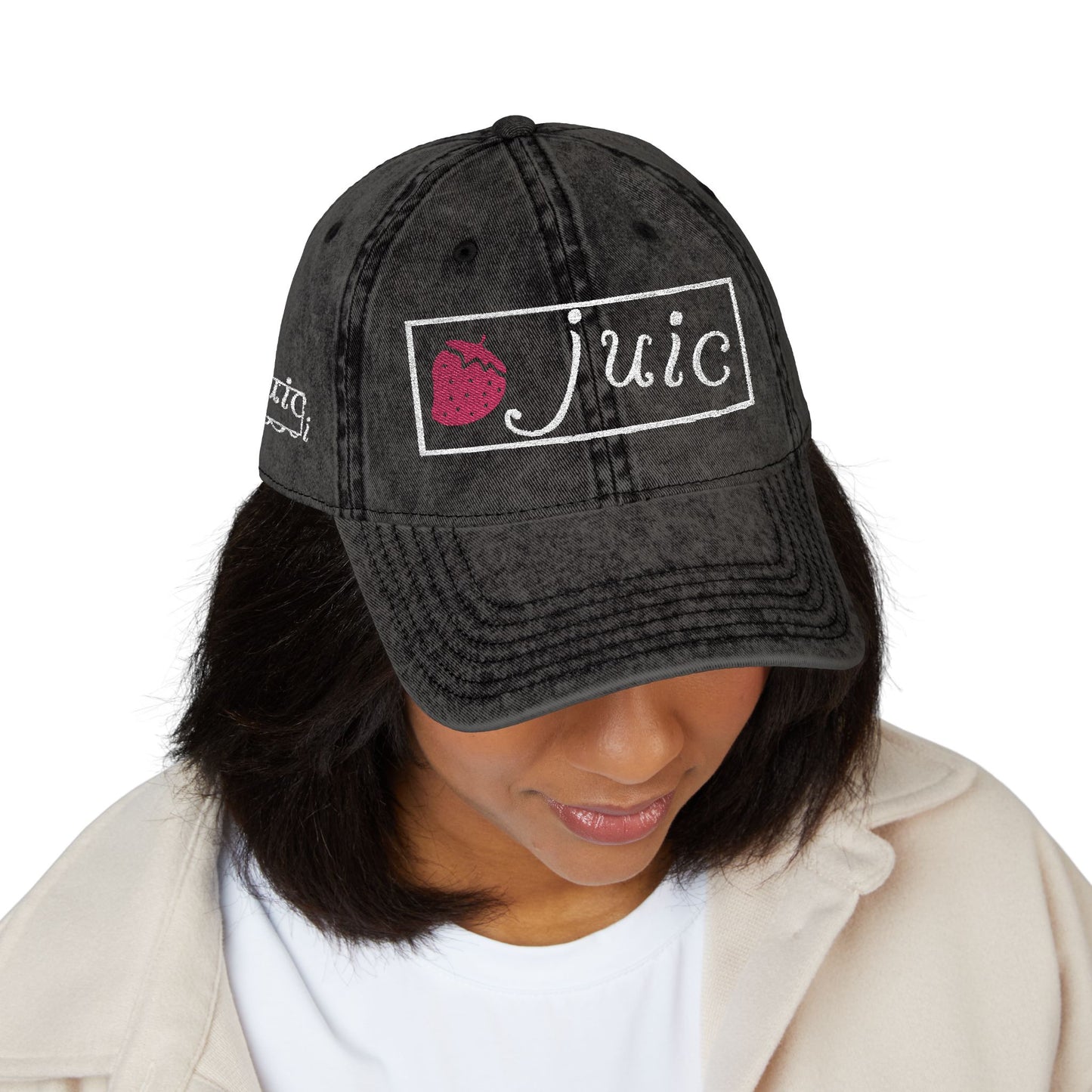 Embroidered Vintage Cap - Juic Cap Design