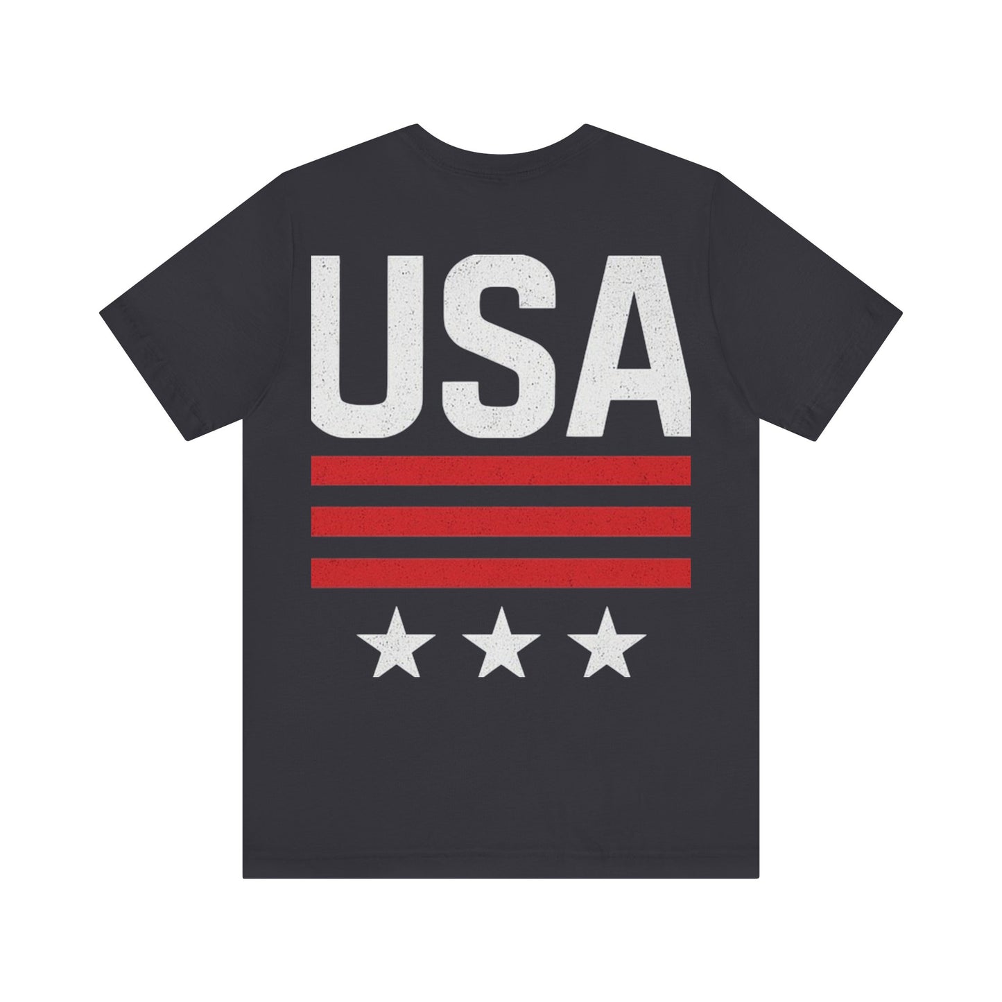 Patriotic USA Tee, Unisex Short Sleeve T-Shirt, July 4th Celebration Shirt, American Pride Apparel, Casual Summer Wear, Gift for Patriot
