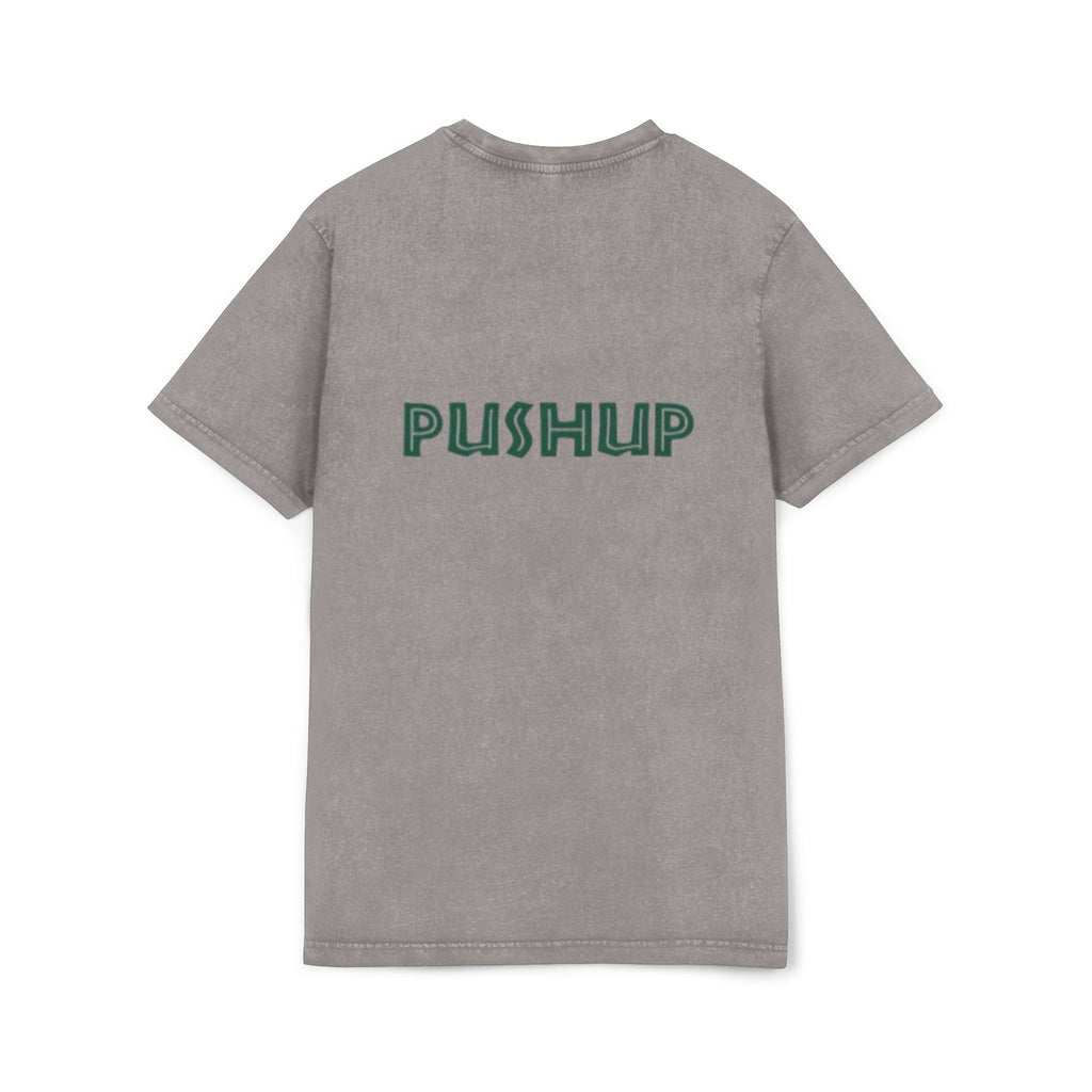 Acid Washed Pushup Tee - Unisex Vintage Style T-Shirt
