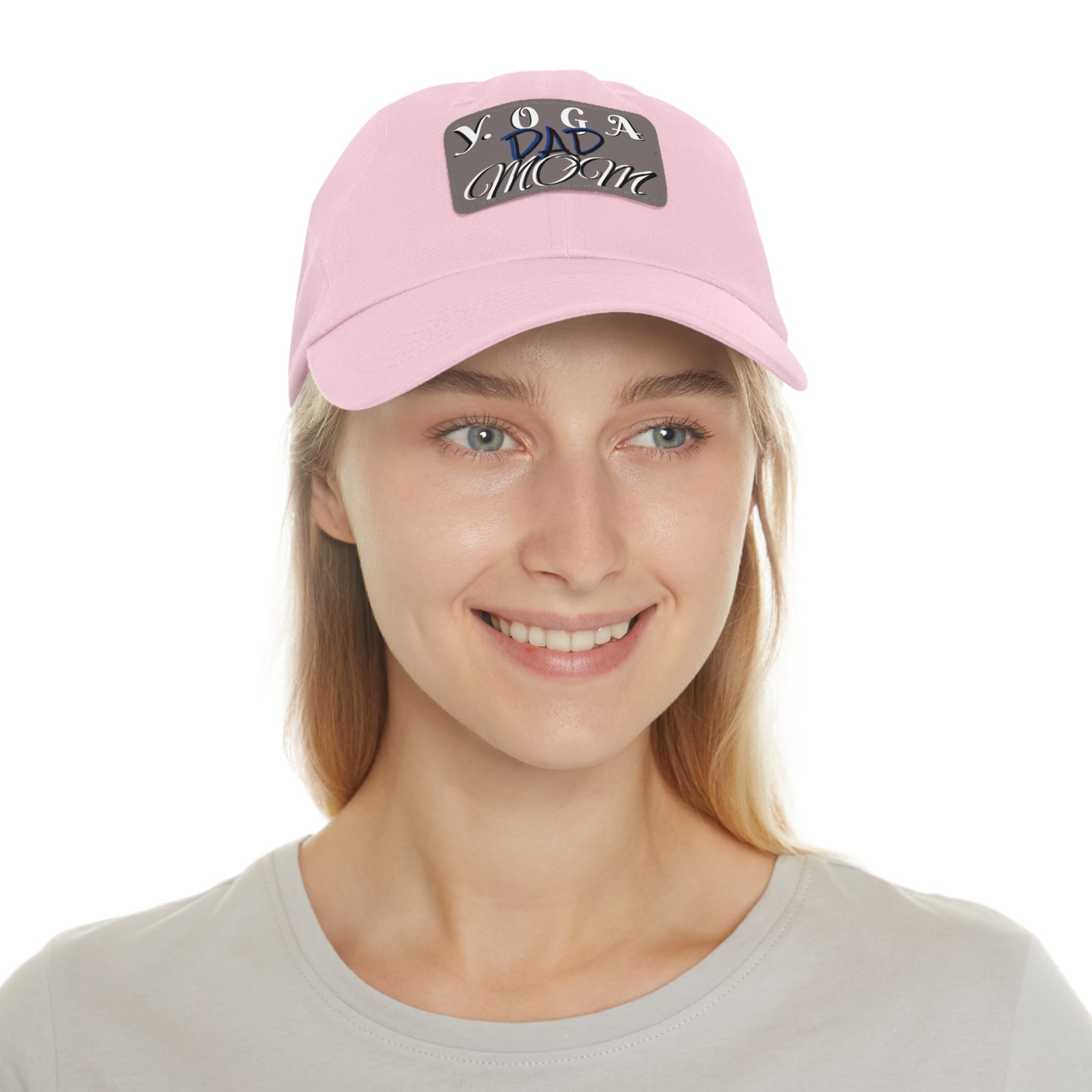 Yoga Dad Hat with Leather Patch