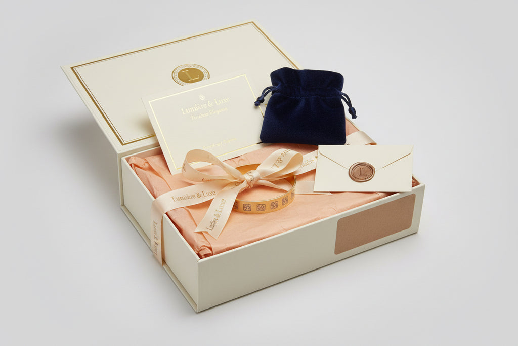 Engraved Gold Cuff Bracelet — rfs Square Motif Bangle