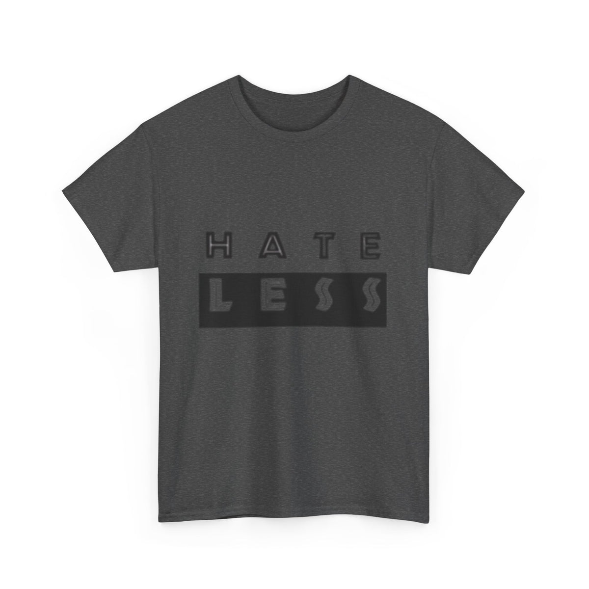 Hate Less Unisex Heavy Cotton Tee - Positive Message T-Shirt