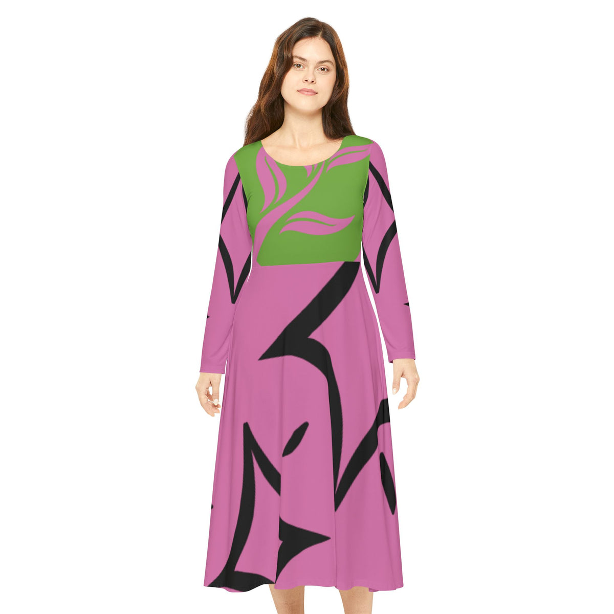 RC'nSONS  Long Sleeve Dance Dress (AOP)