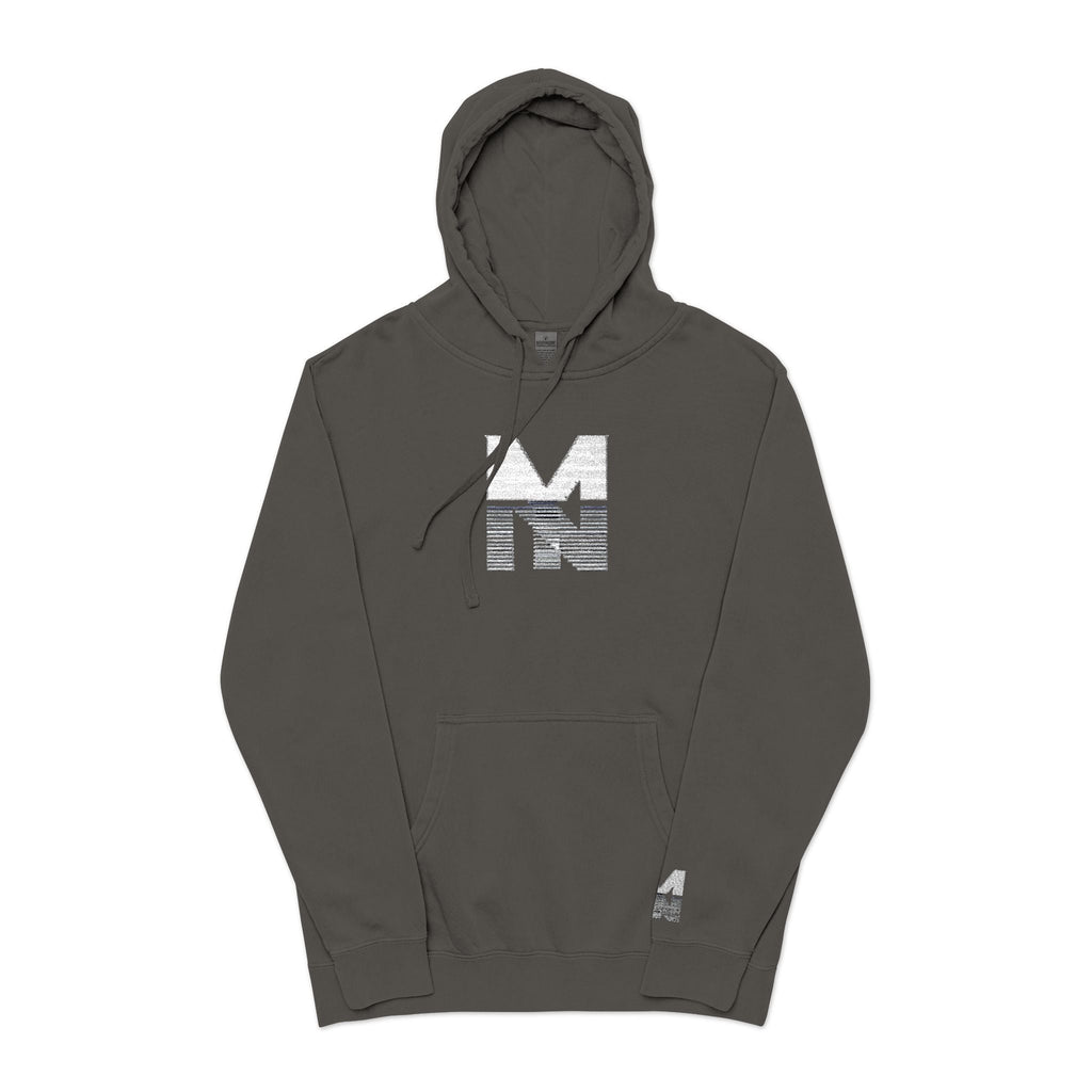 Pigment-Dyed Hoodie with Embroidery Unisex Printify