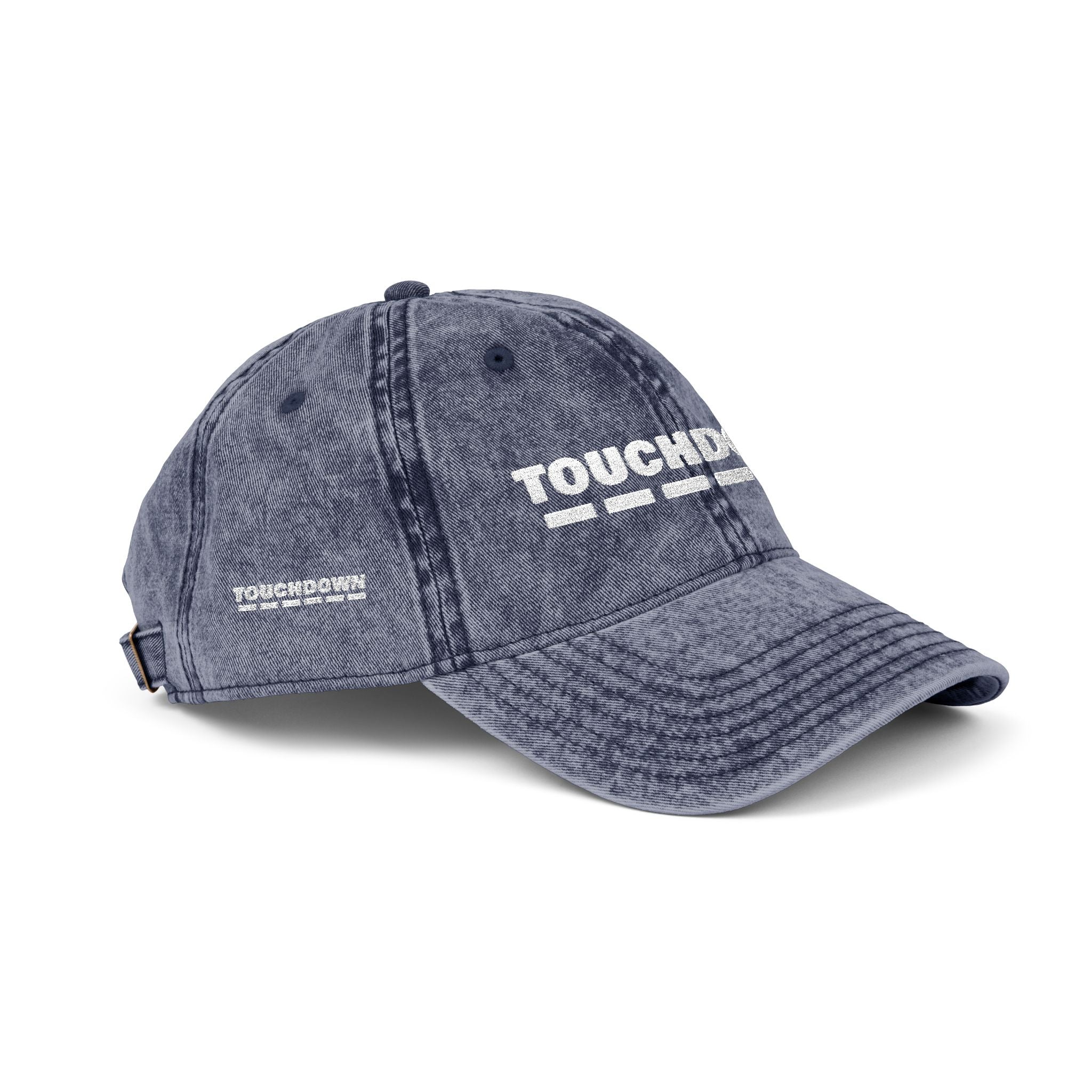 Embroidered Vintage Cap - Touchdown Sports Fan Hat