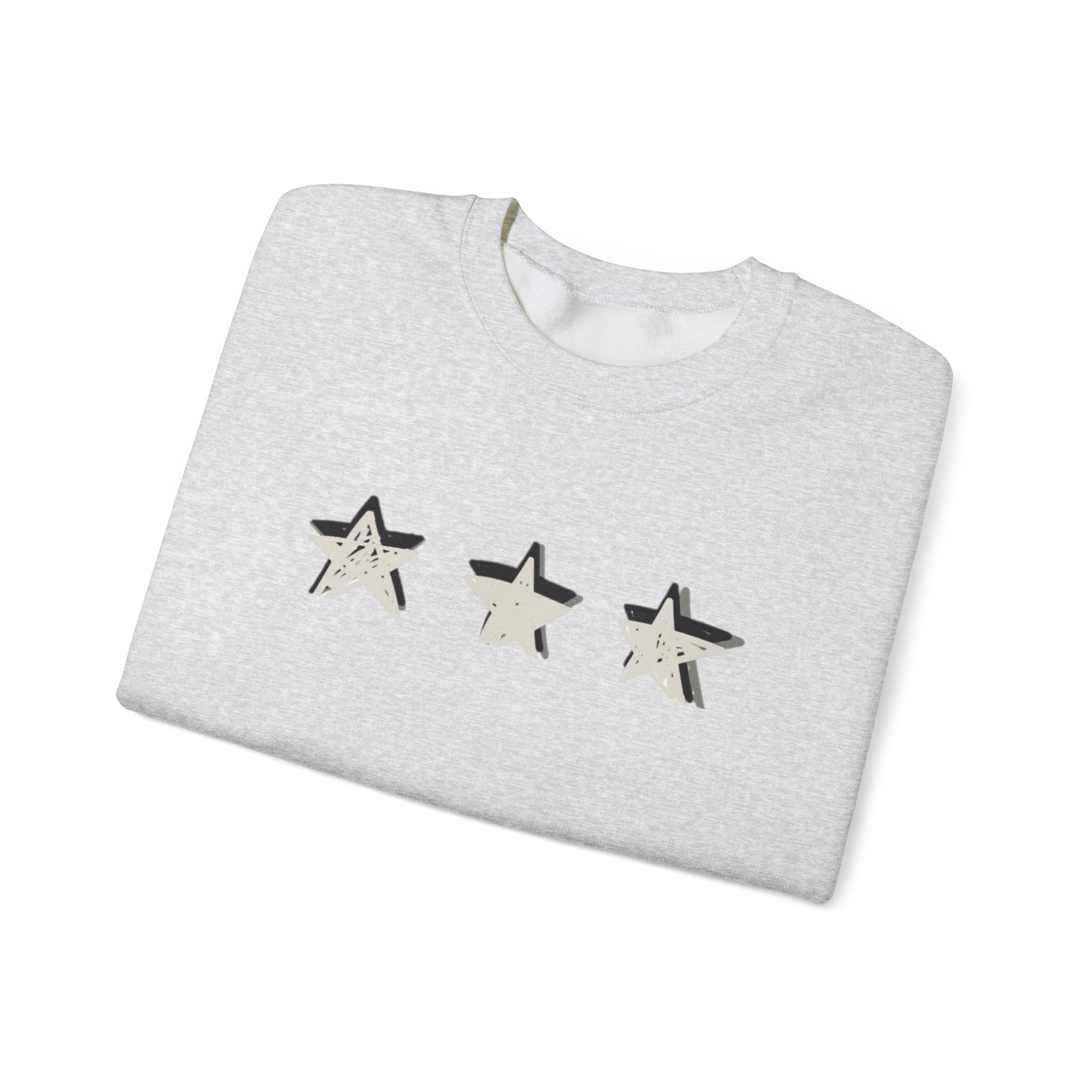 3 Star Heavy  Crewneck Sweatshirt