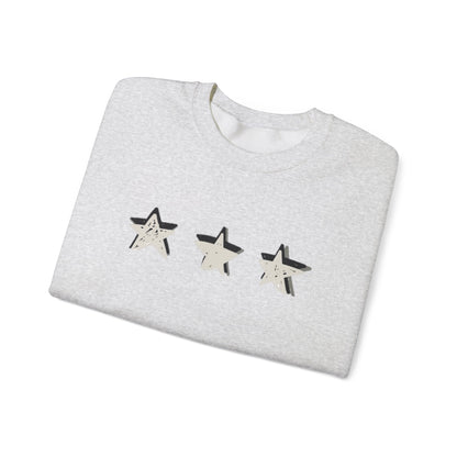 3 Star Heavy  Crewneck Sweatshirt