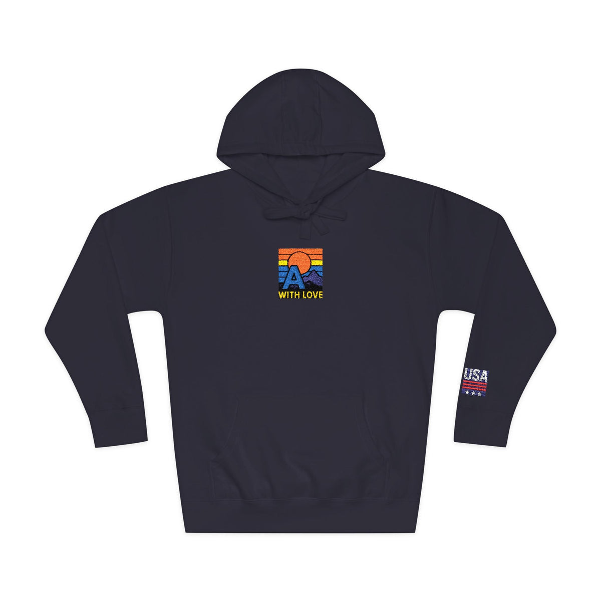 Colorful Mountain Unisex Fleece Hoodie, Cozy Sweatshirt, Casual Outfit, Gift for Nature Lovers, Fall Fashion Printify