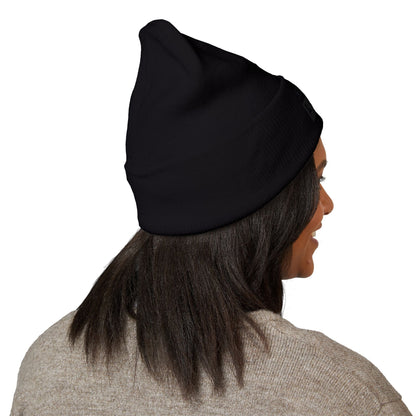 Hate Less Classic Cuffed Beanie - Stylish Winter Hat for Positive Vibes Printify