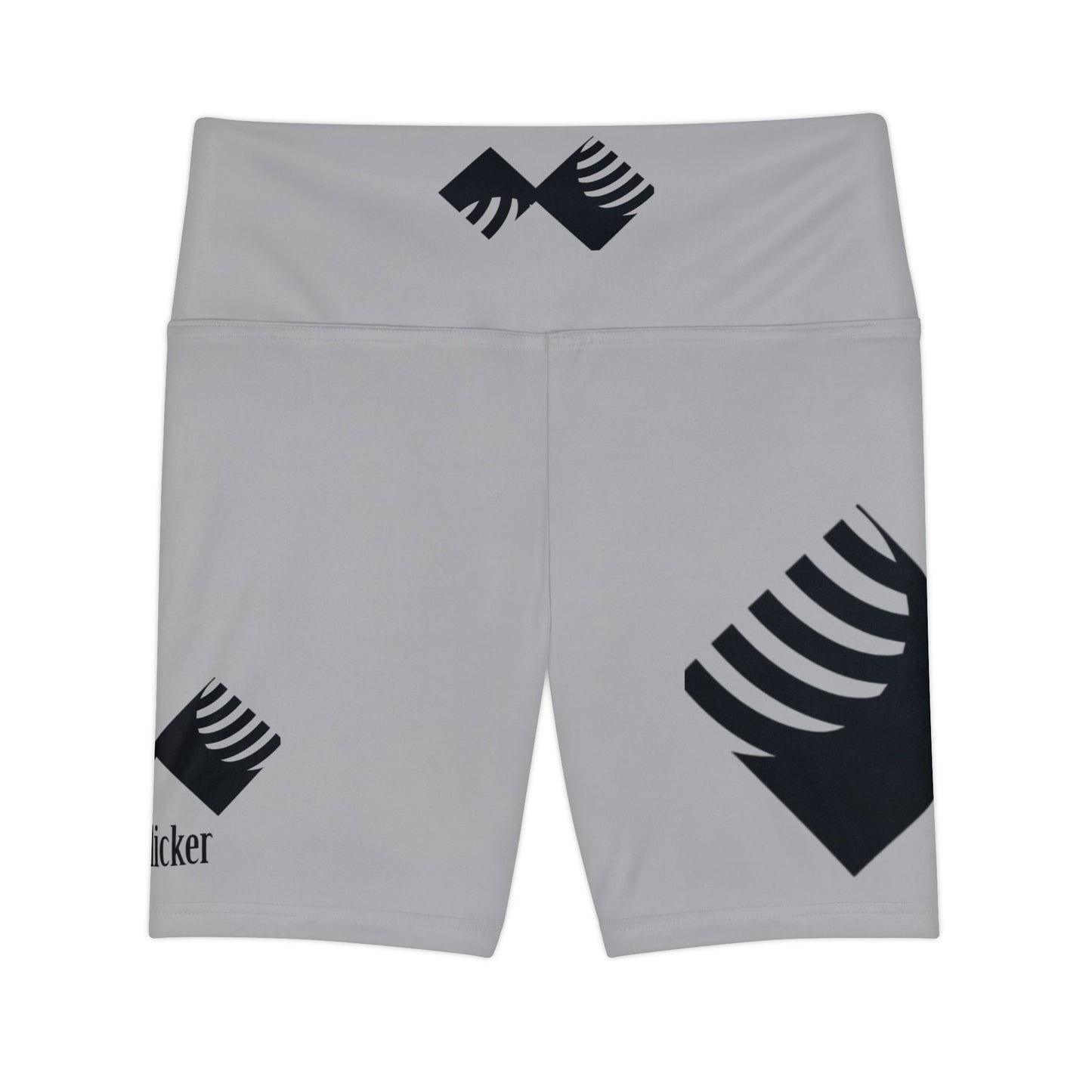 Stylish Women's Workout Shorts for Active Lifestyle - Grey with Black Design