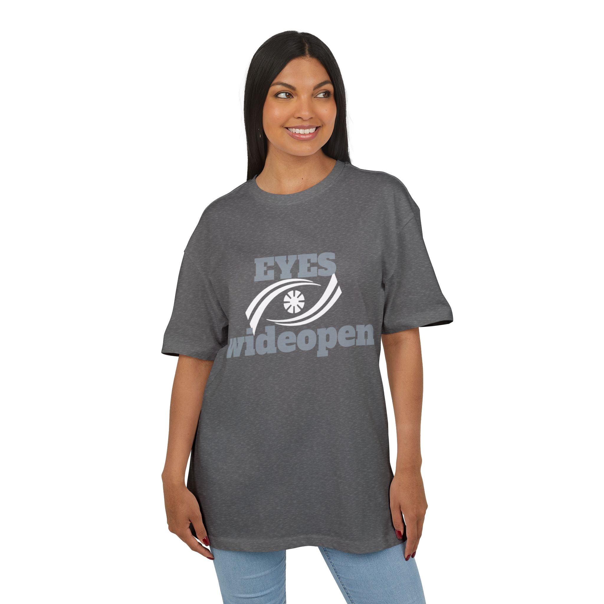 Oversized Graphic Tee - 'EYES wideopen' Statement Shirt, Casual Wear, Street Style, Gift for Trendsetters, Everyday Comfort Printify