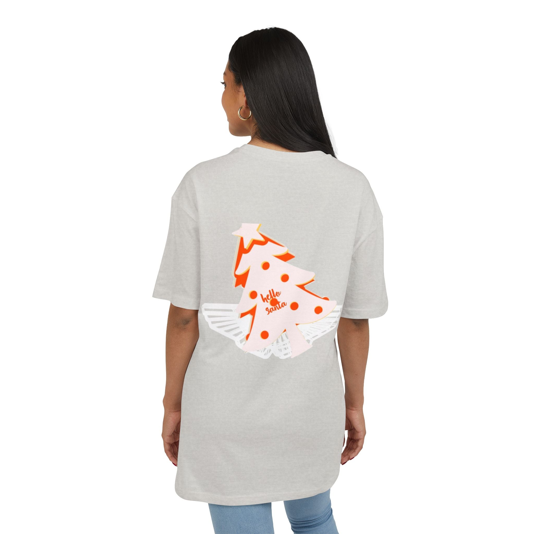Christmas Oversize Tee - hello Santa Printify