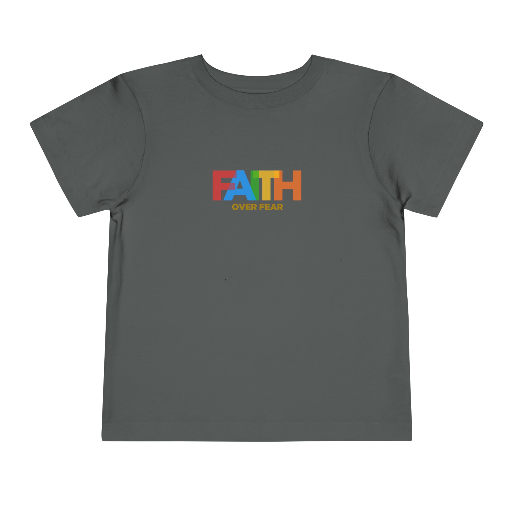 T-shirt pour tout-petits La foi sur la peur 
