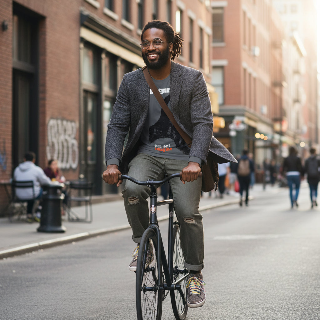 Long Sleeve Shirt - Frc Art Imagine Triggers Individual Imagination Design Printify