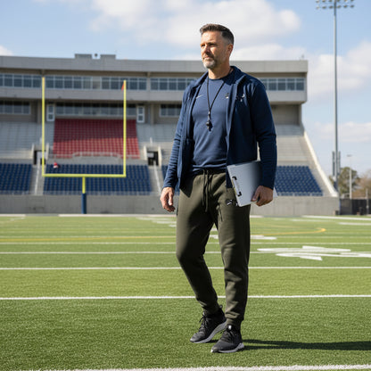 Cozy Cat Embroidered Fleece Sweatpants for Relaxation & Lounging Printify