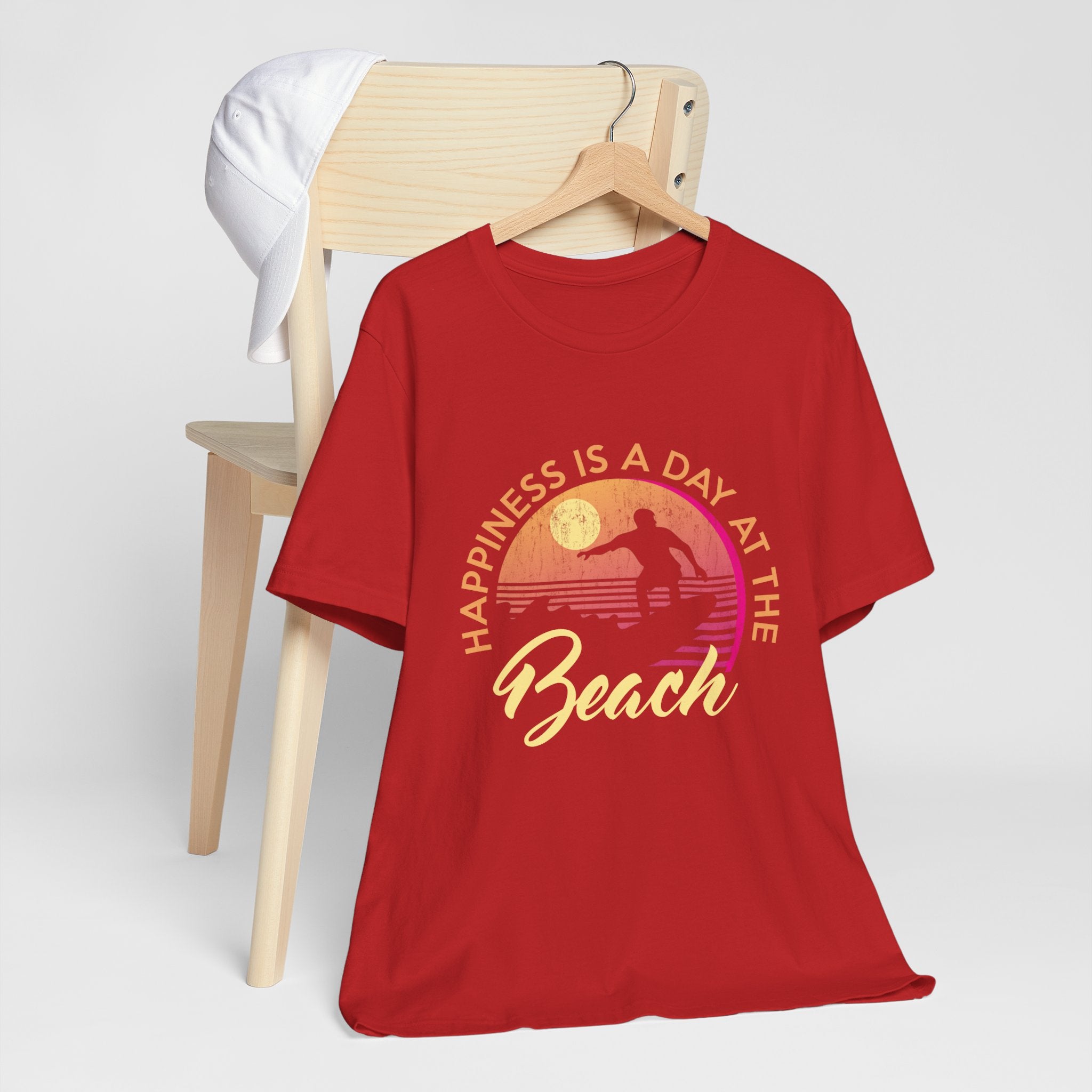 Le bonheur est une journée à la plage Tee unisexe 