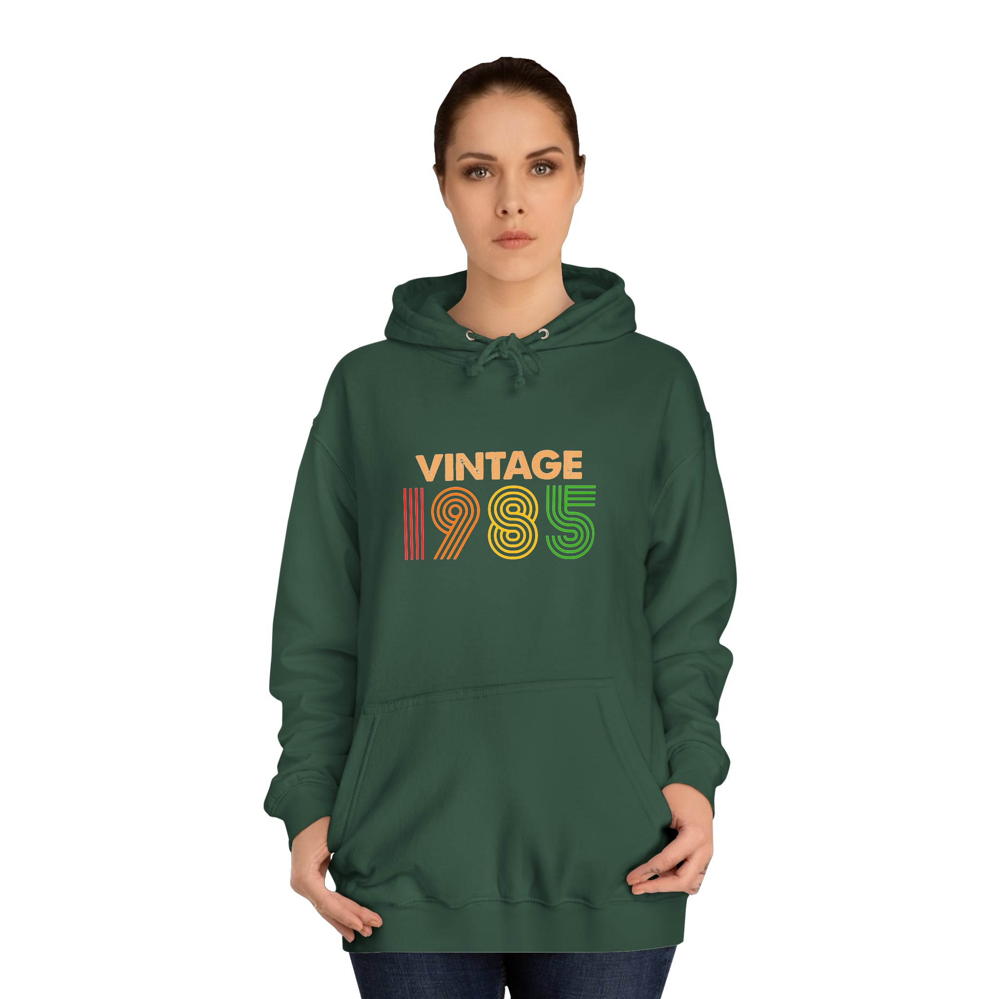 Sweat à capuche unisexe vintage 1985 