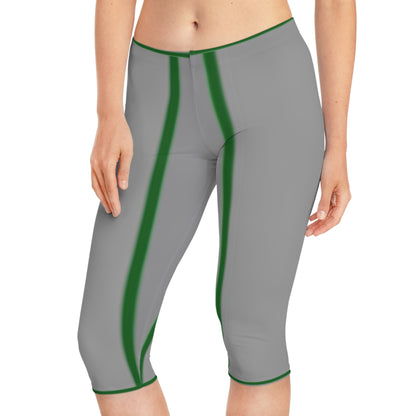Stylish Women's Capri Leggings with Iconic Design - Perfect for Workout & Casual Wear